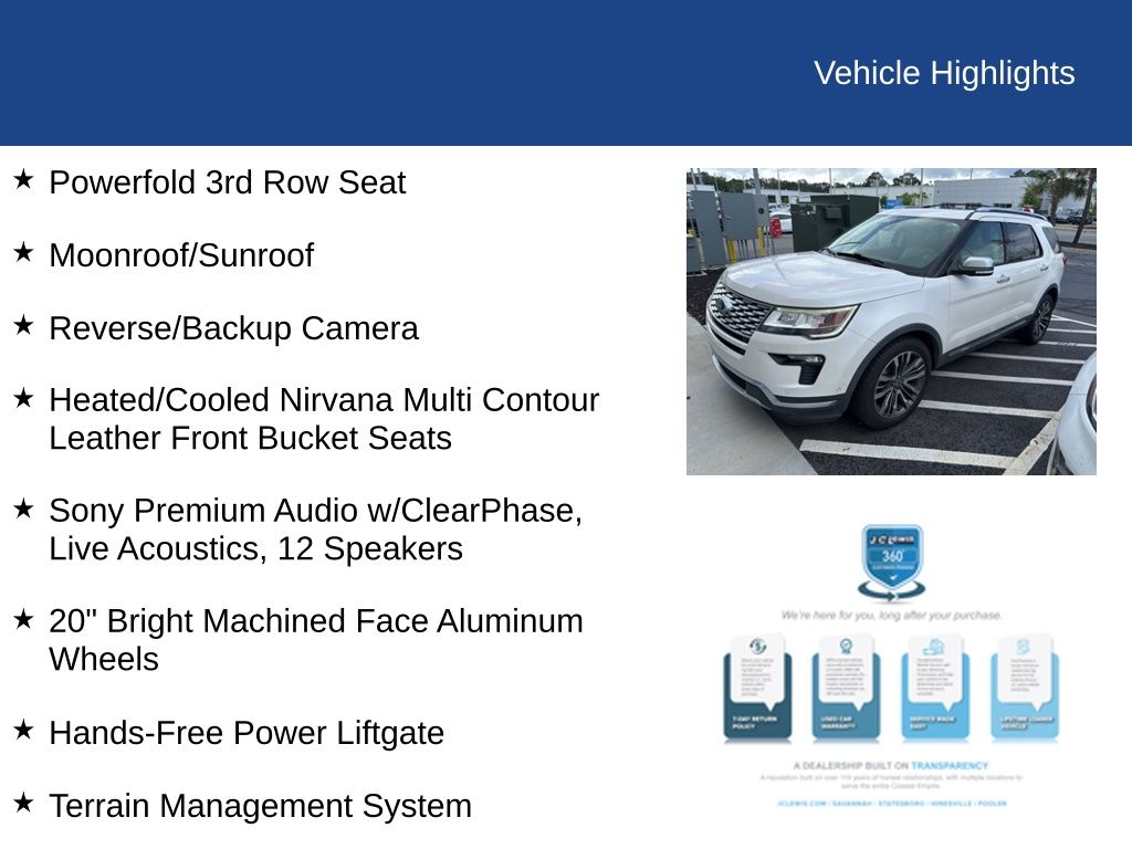 2018 Ford Explorer Platinum