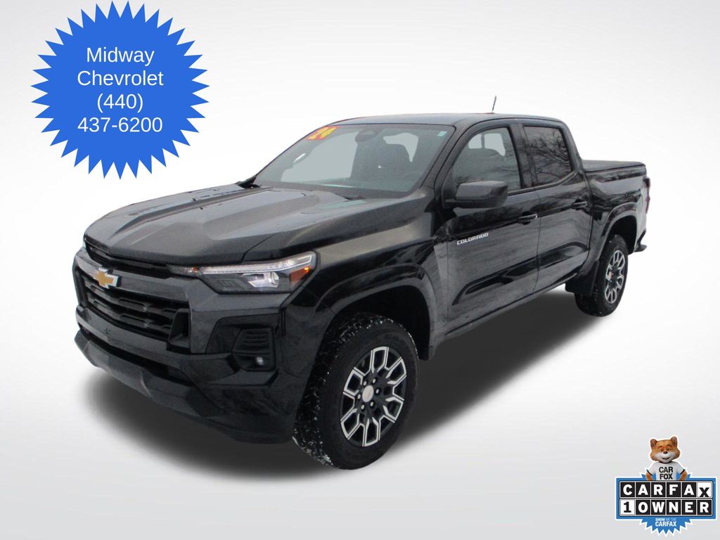 Black 2024 Chevrolet Colorado LT Crew Cab 4WD Pickup Truck Four-Wheel Drive 8-Speed Automatic