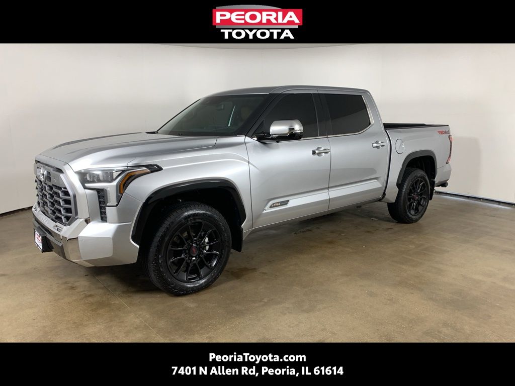 Celestial Silver Metallic 2023 Toyota Tundra 1794 Edition CrewMax Cab 4WD Pickup Truck Four-Wheel Drive Automatic