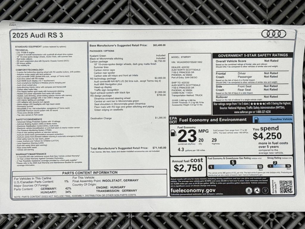 Thumbnail: 2025 Audi RS 3 - 9
