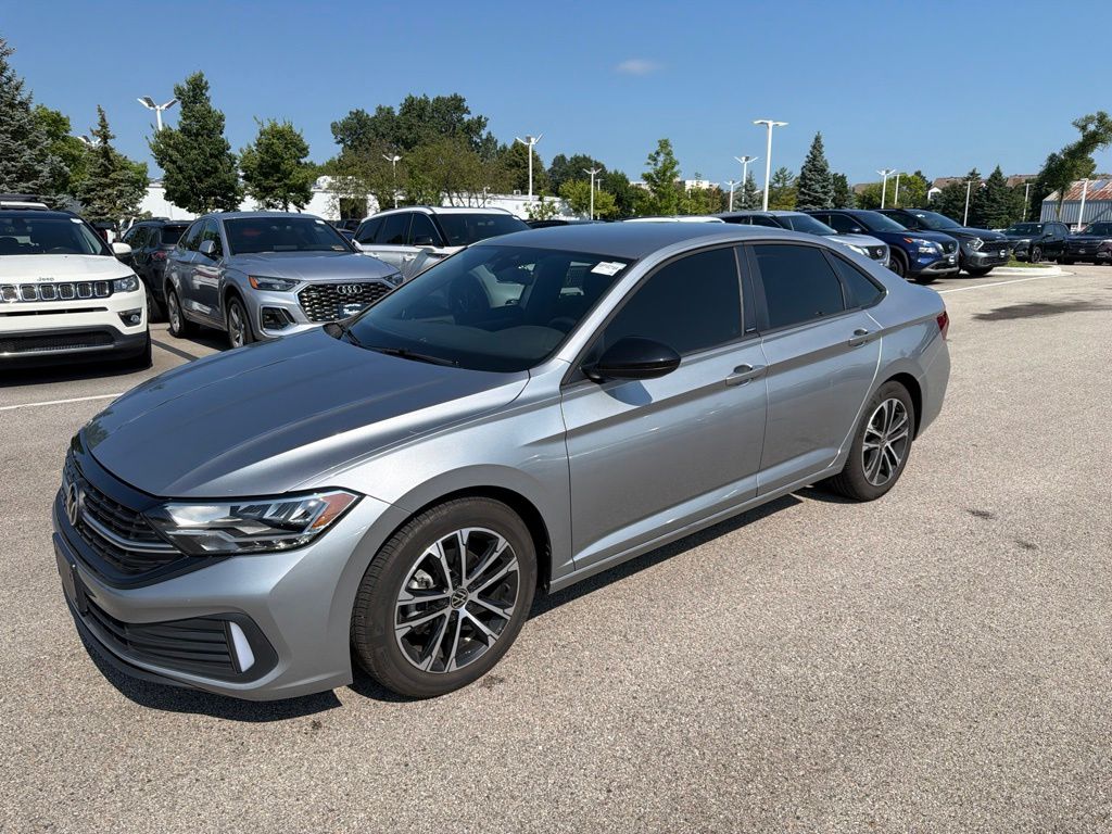 Silver Metallic 2024 Volkswagen Jetta Sedan Front-Wheel Drive 8-Speed Automatic