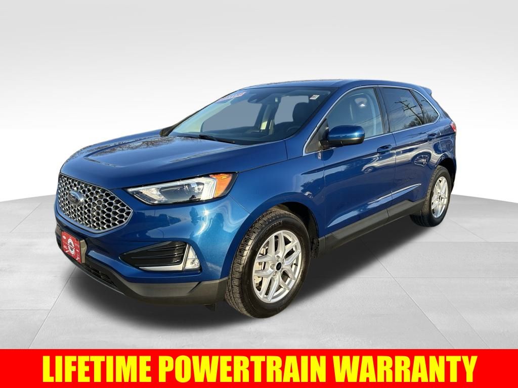 Blue Metallic 2024 Ford Edge SEL AWD SUV / Crossover All-Wheel Drive 8-Speed Automatic