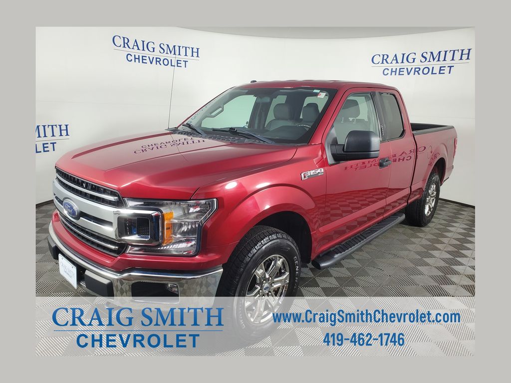 Red 2018 Ford F-150 Pickup Truck Four-Wheel Drive Automatic