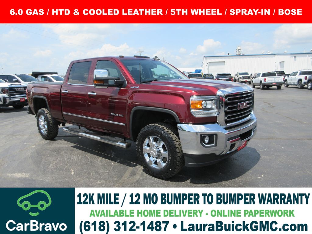 Deep Garnet Metallic 2017 GMC Sierra 3500HD Pickup Truck Four-Wheel Drive 6-Speed Automatic Overdrive