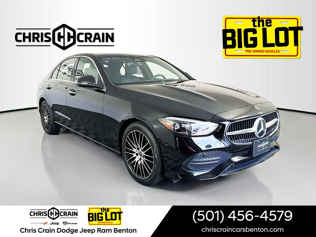 Black 2025 Mercedes-Benz C-Class C 300 RWD Sedan Rear-Wheel Drive Automatic