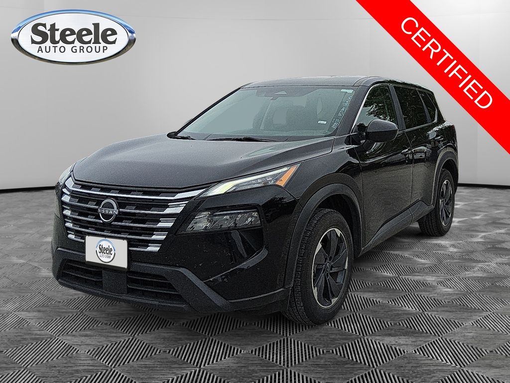 Super Black 2024 Nissan Rogue SV FWD SUV / Crossover Front-Wheel Drive Continuously Variable Transmission