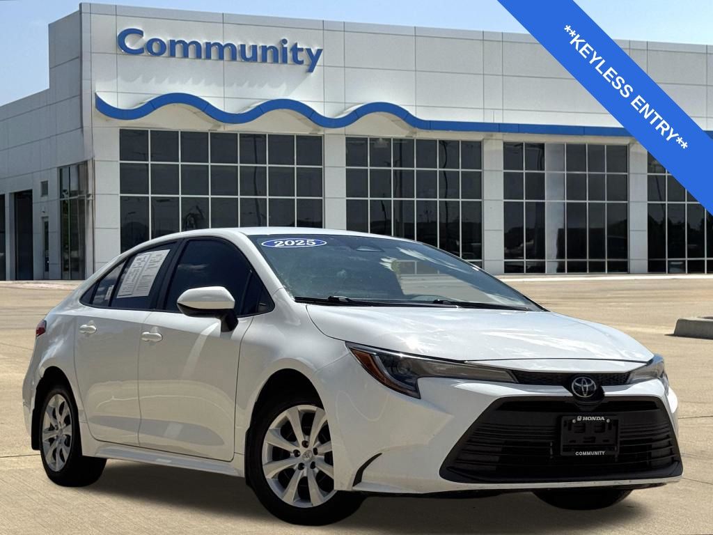 2025 Toyota Corolla LE White at Classic Toyota Galveston