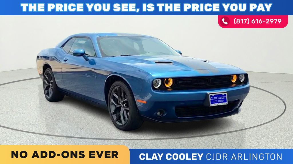 Blue (Frostbite) 2023 Dodge Challenger Coupe Rear-Wheel Drive 8-Speed Automatic
