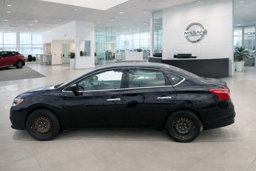 Super Black 2016 Nissan Sentra S Sedan Front-Wheel Drive Continuously Variable Transmission