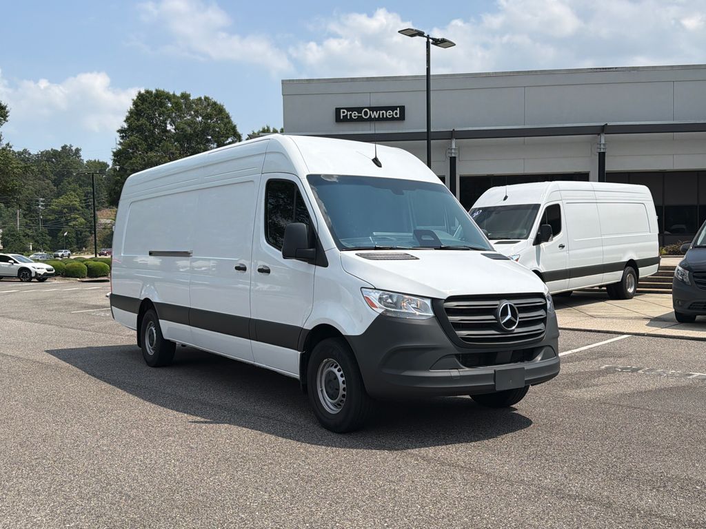 Arctic White 2025 Mercedes-Benz Sprinter Cargo Van Rear-Wheel Drive 9-Speed Automatic