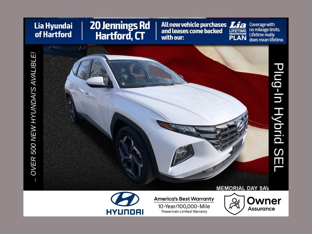 White Pearl 2024 Hyundai Tucson Hybrid Plug-In SEL AWD SUV / Crossover All-Wheel Drive 6-Speed Automatic
