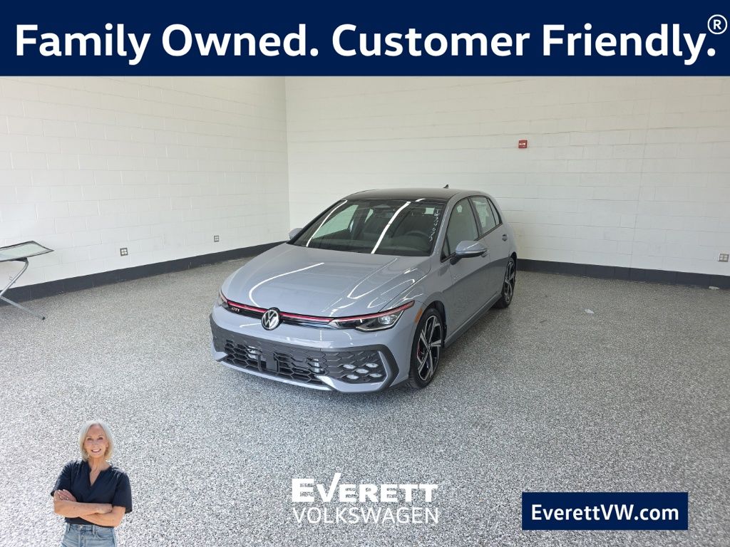 Moonstone Gray 2026 Volkswagen Golf GTI Hatchback Front-Wheel Drive 7-Speed Dual Clutch