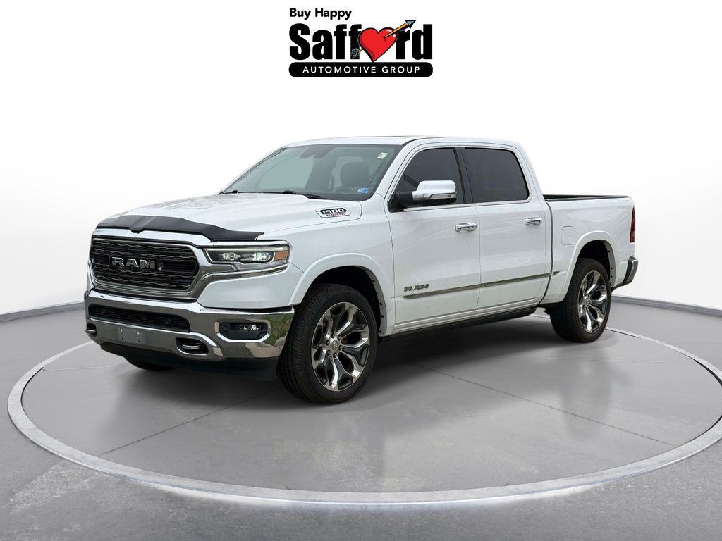 Bright White Clearcoat 2020 RAM 1500 Limited Crew Cab 4WD Pickup Truck Four-Wheel Drive 8-Speed Automatic