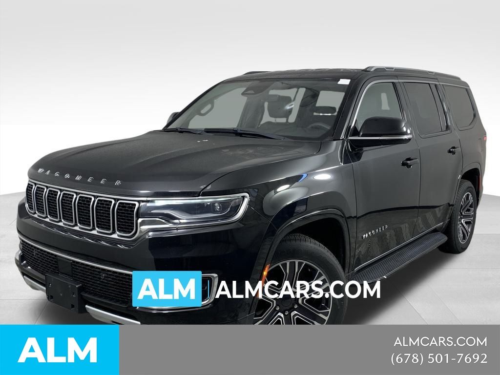 Diamond Black Crystal Pearlcoat 2023 Jeep Wagoneer Series II 4WD SUV / Crossover Four-Wheel Drive 8-Speed Automatic