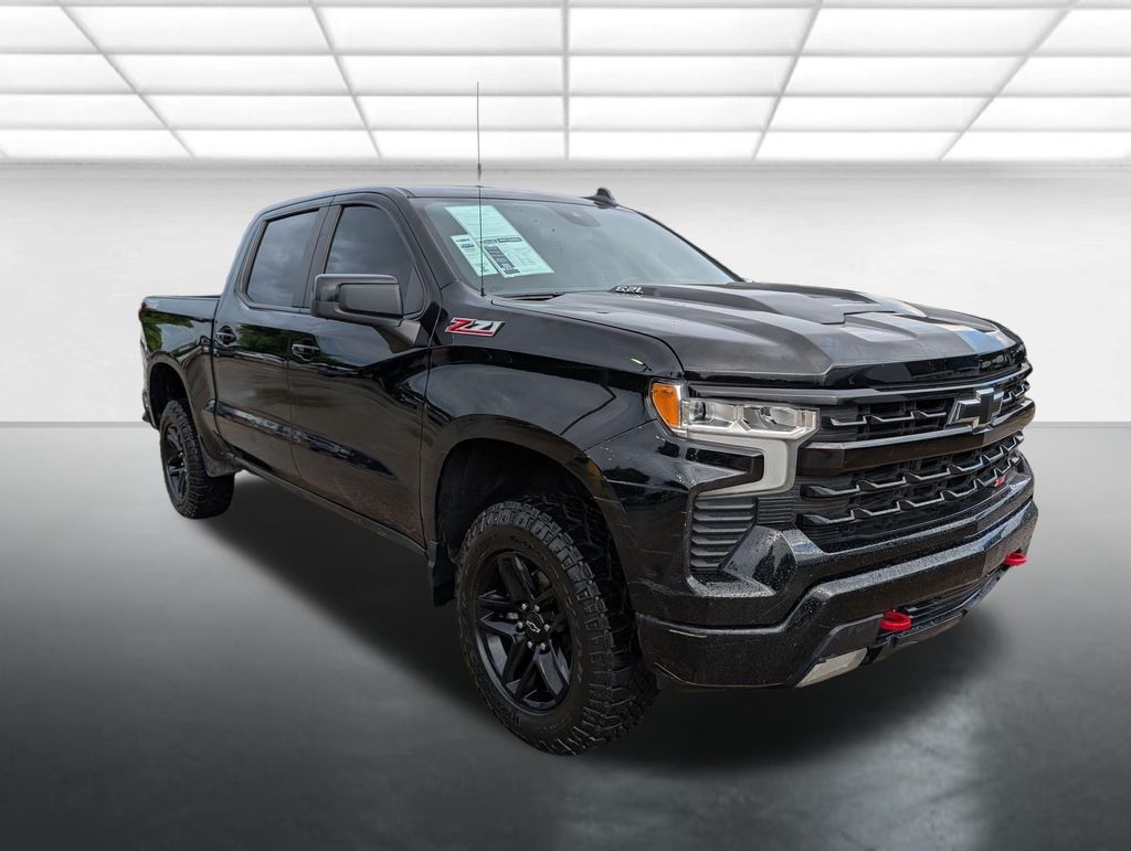 Black 2023 Chevrolet Silverado 1500 Pickup Truck Four-Wheel Drive Automatic