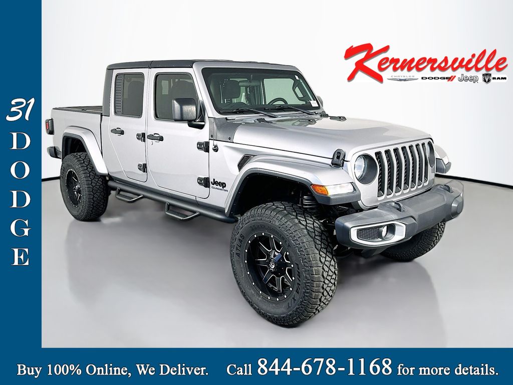 Billet Silver Metallic 2020 Jeep Gladiator Pickup Truck Four-Wheel Drive Manual