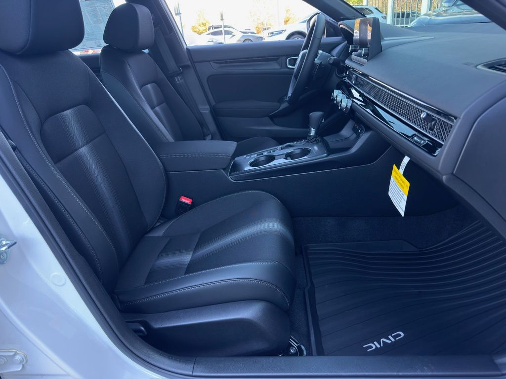 2026 Honda Civic Sport White at Classic Honda Galveston