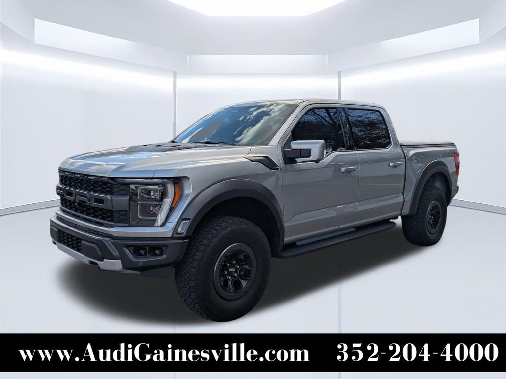Silver Metallic 2023 Ford F-150 Raptor SuperCrew 4WD Pickup Truck Four-Wheel Drive Automatic