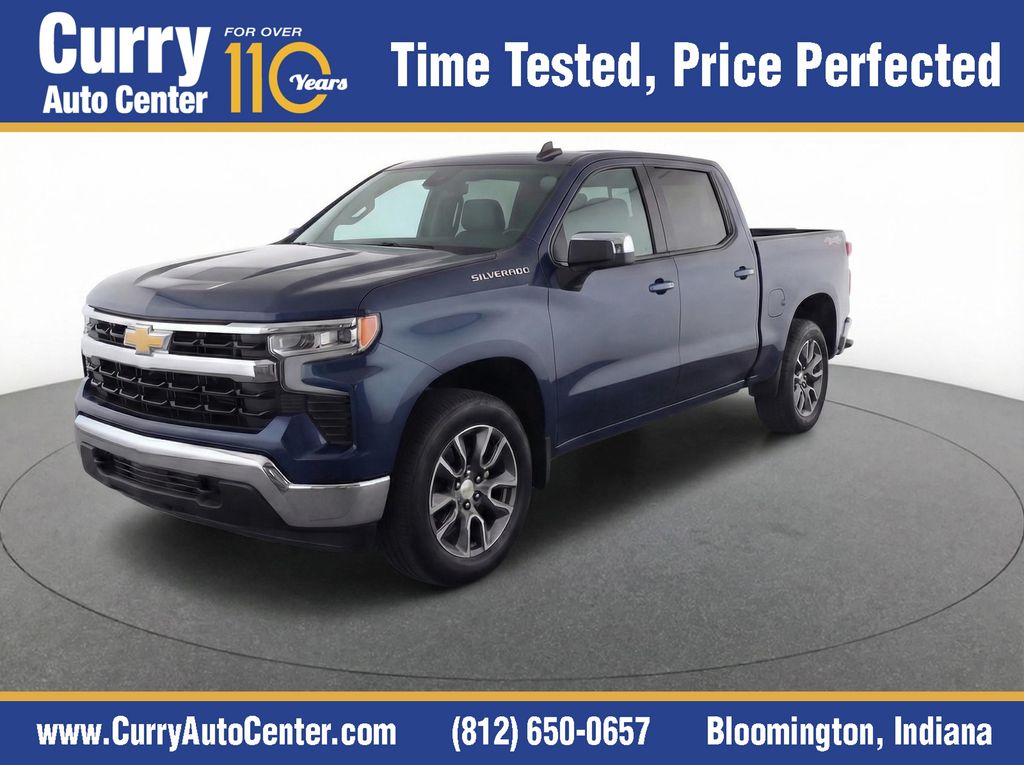 Northsky Blue Metallic 2023 Chevrolet Silverado 1500 LT Crew Cab 4WD Pickup Truck Four-Wheel Drive 8-Speed Automatic