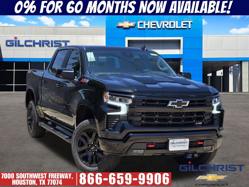 Black 2026 Chevrolet Silverado 1500 Pickup Truck Four-Wheel Drive Automatic