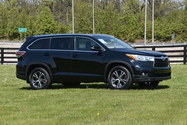 Midnight Black Metallic 2016 Toyota Highlander XLE AWD SUV / Crossover All-Wheel Drive 6-Speed Automatic Overdrive