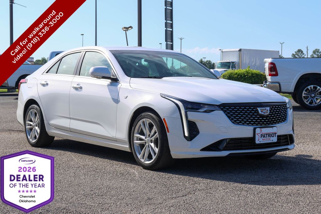 Summit White 2024 Cadillac CT4 Luxury RWD Sedan Rear-Wheel Drive 8-Speed Automatic