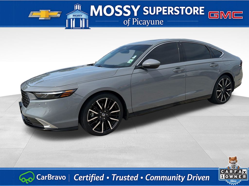 Urban Gray Pearl 2023 Honda Accord Hybrid Sedan Front-Wheel Drive Continuously Variable Transmission