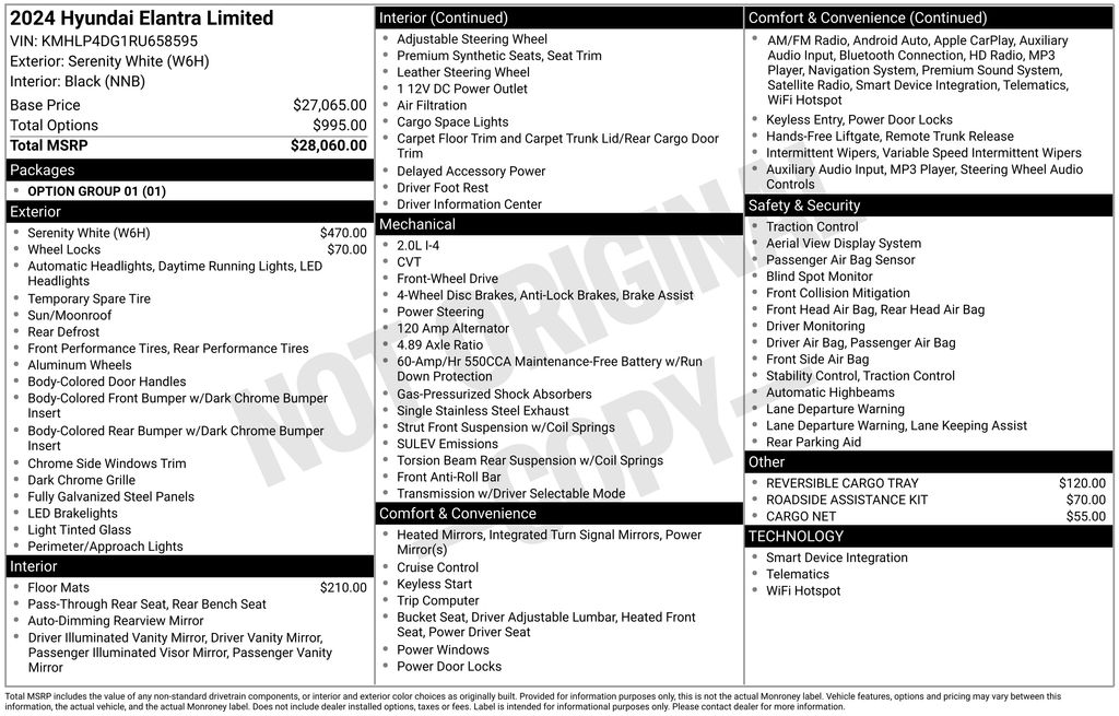 Used 2024 White Hyundai Limited image 17