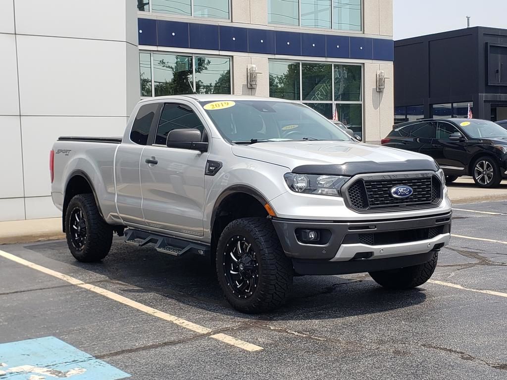 Ingot Silver 2019 Ford Ranger Pickup Truck Four-Wheel Drive Automatic