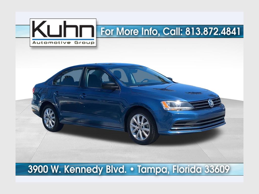 Silk Blue Metallic 2015 Volkswagen Jetta Sedan Front-Wheel Drive 6-Speed Automatic