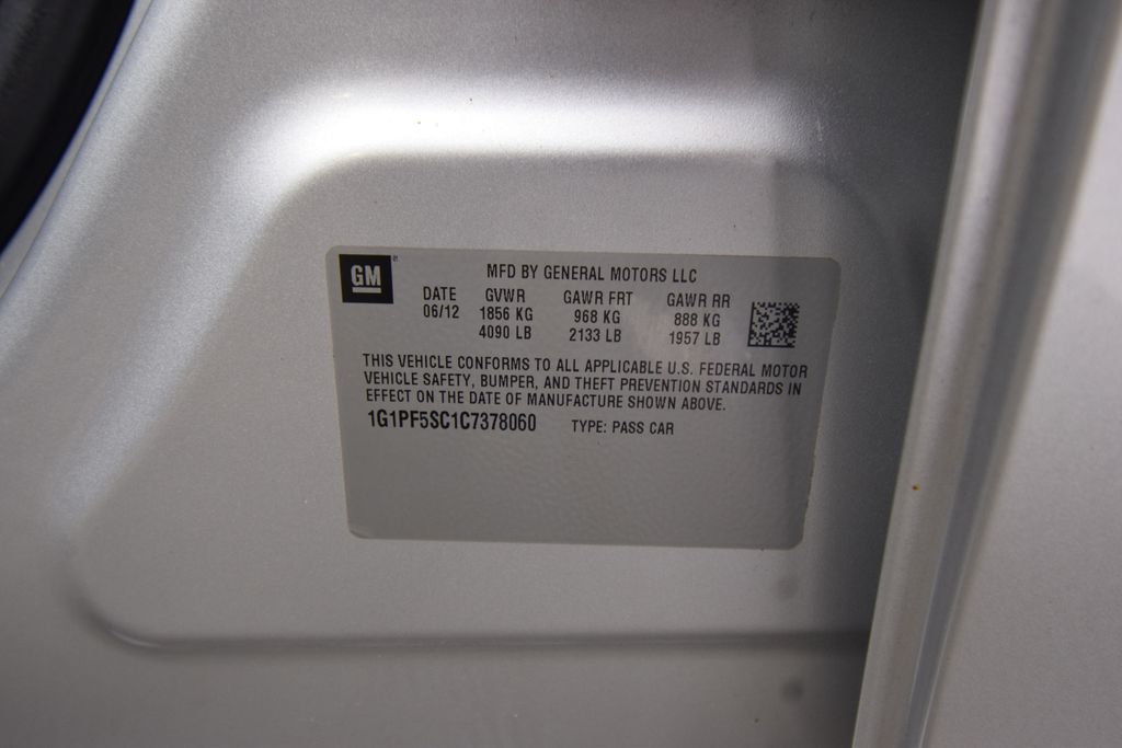 used 2012 Chevrolet Cruze car, priced at $6,500