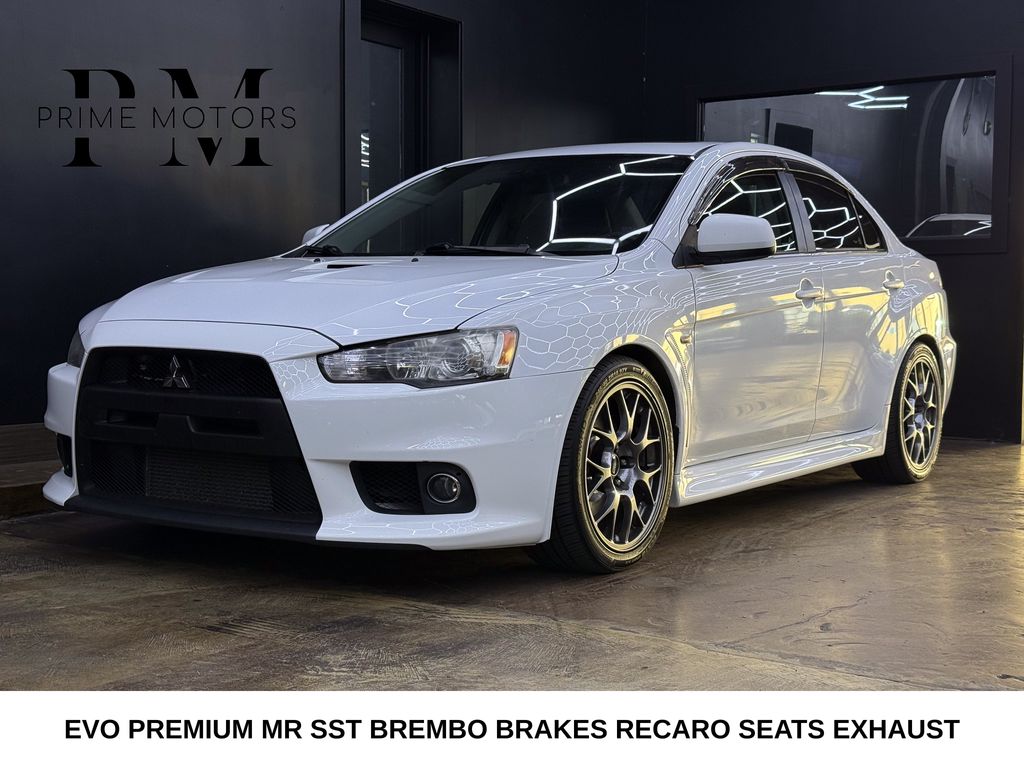White 2011 Mitsubishi Lancer Evolution Sedan All-Wheel Drive 6-Speed Automatic