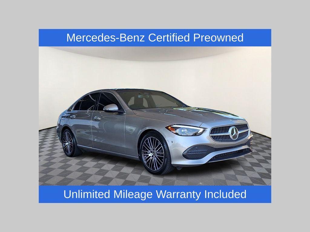 Mojave Silver Metallic 2024 Mercedes-Benz C-Class Sedan All-Wheel Drive 9-Speed Automatic