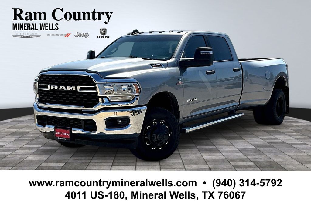 Billet Silver Metallic Clearcoat 2023 RAM 3500 Pickup Truck Four-Wheel Drive 6-Speed Automatic