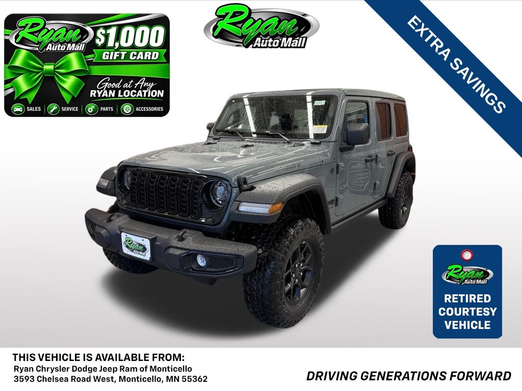 Anvil Clear Coat 2026 Jeep Wrangler SUV / Crossover Four-Wheel Drive 8-Speed Automatic