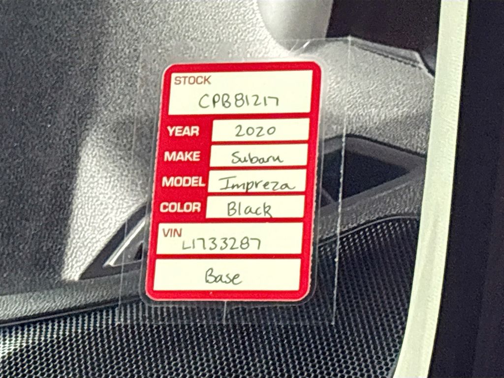 2020 Subaru Impreza Base