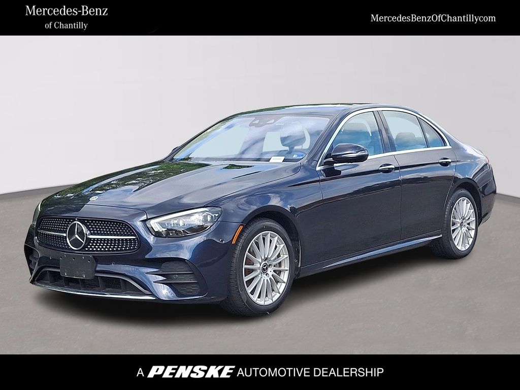 Blue 2023 Mercedes-Benz E-Class Sedan All-Wheel Drive 9-Speed Automatic
