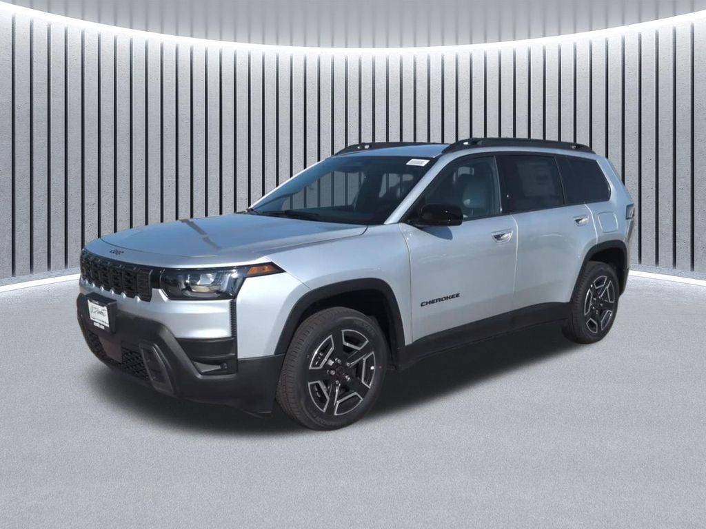 Silver Zynith Clearcoat 2026 Jeep Cherokee SUV / Crossover Four-Wheel Drive Continuously Variable Transmission