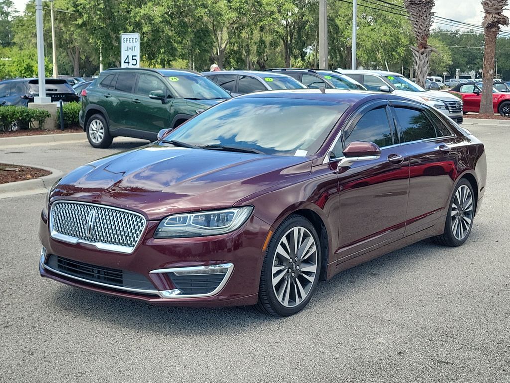 Red (Burgundy) 2017 Lincoln MKZ Sedan Front-Wheel Drive 6-Speed Automatic