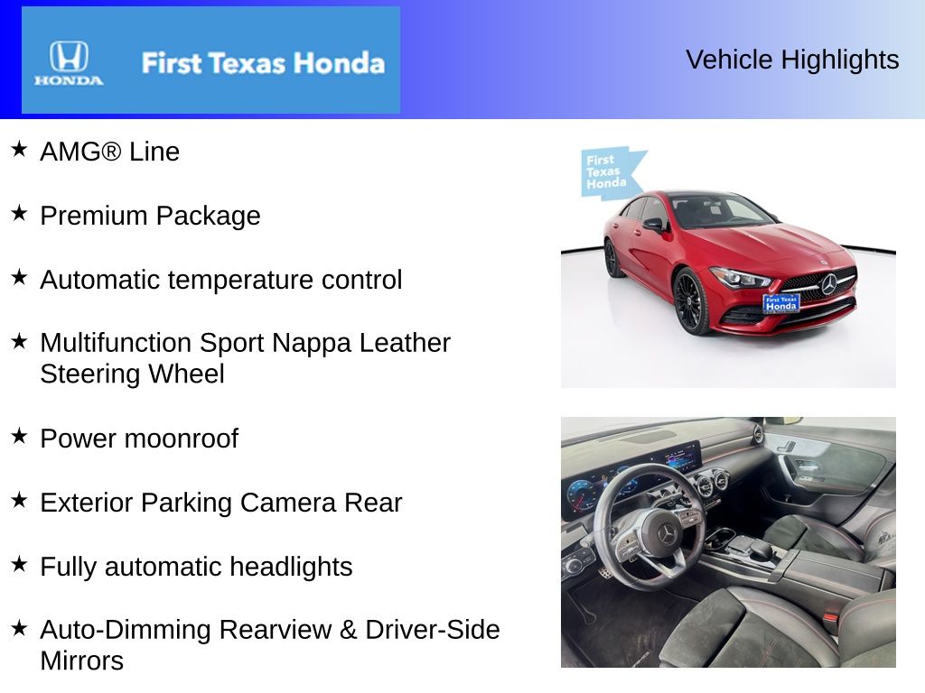 Used Car 2021 Mercedes-benz Cla  Cla 250 For Sale Under $25,000 In Austin, Texas