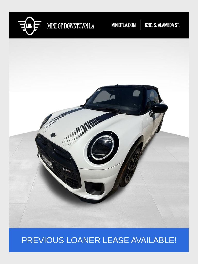 White Metallic 2026 MINI Cooper Convertible Front-Wheel Drive 7-Speed Automatic