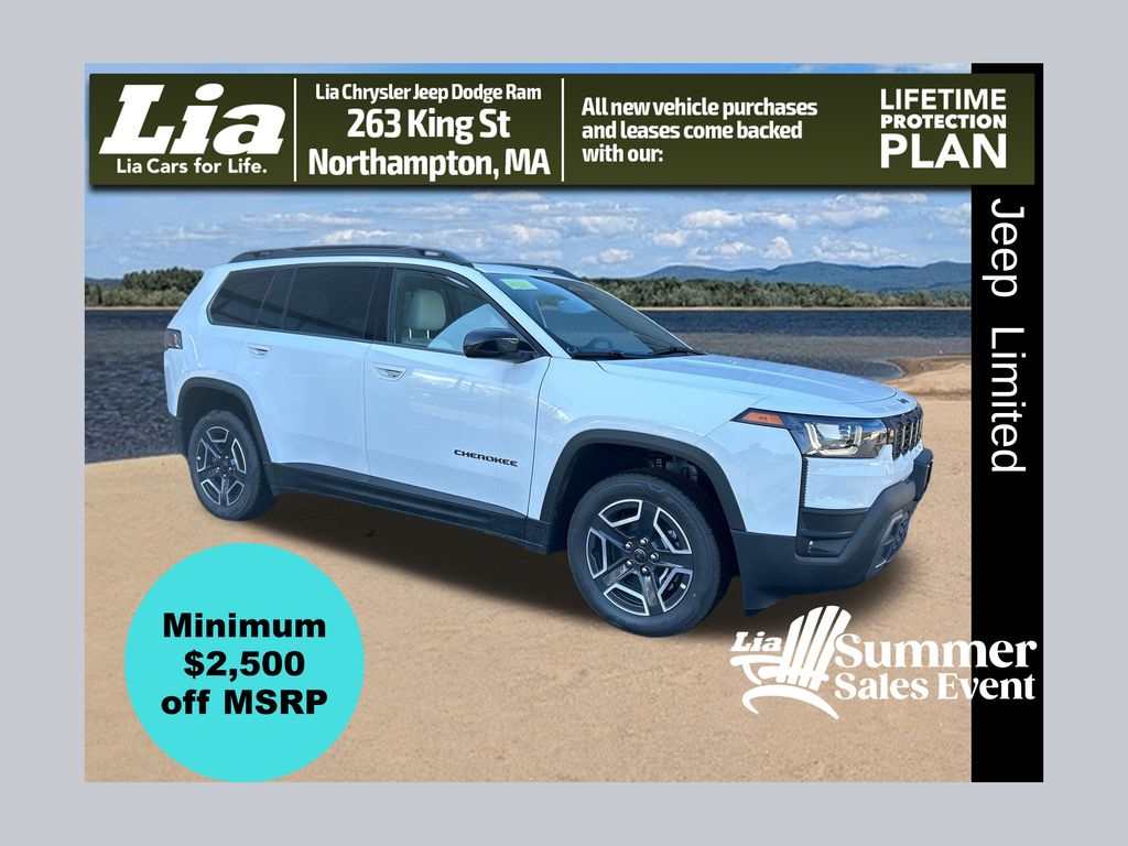 Bright White Clearcoat 2026 Jeep Cherokee Limited 4WD SUV / Crossover Four-Wheel Drive Continuously Variable Transmission