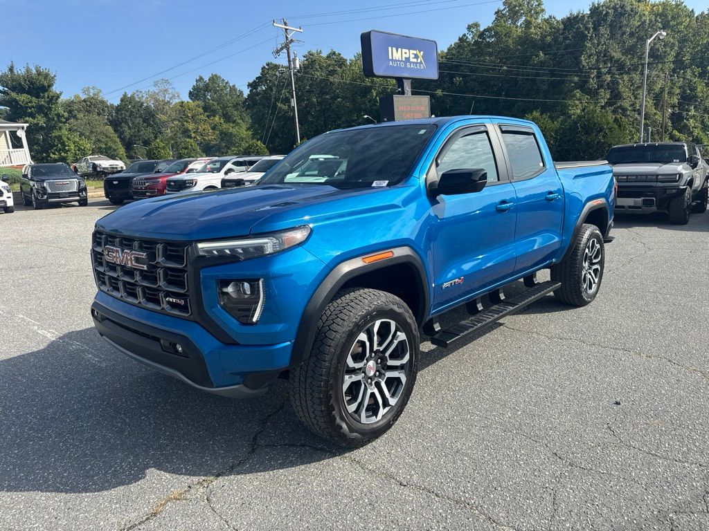 Dynamic Blue Metallic 2023 GMC Canyon Pickup Truck Four-Wheel Drive 8-Speed Automatic