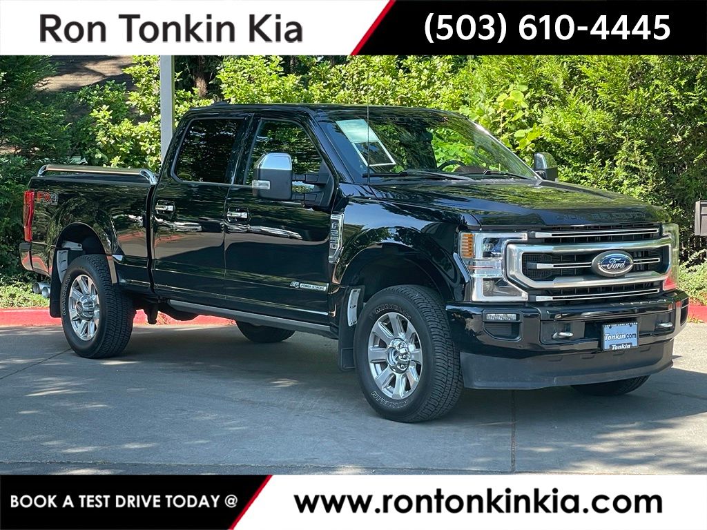 Black 2022 Ford F-250 Super Duty Pickup Truck Four-Wheel Drive Automatic
