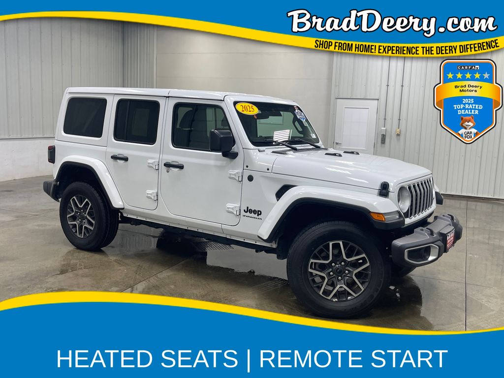 Bright White Clearcoat 2025 Jeep Wrangler SUV / Crossover Four-Wheel Drive 8-Speed Automatic