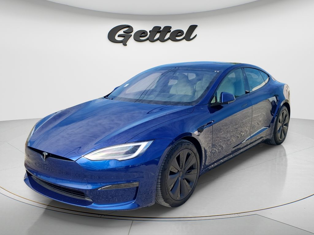 Blue 2021 Tesla Model S Long Range AWD Sedan All-Wheel Drive 1-Speed Automatic