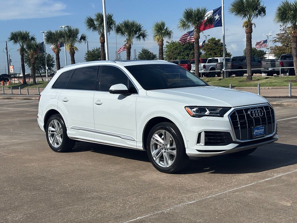 2020 Audi Q7 55 Premium Plus White at Westside Lexus