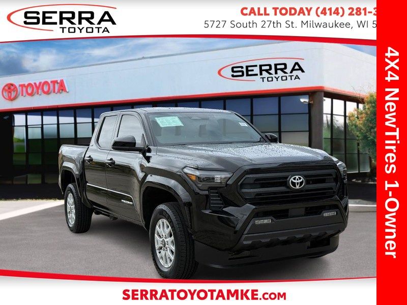 Black 2025 Toyota Tacoma Pickup Truck Four-Wheel Drive 8-Speed Automatic