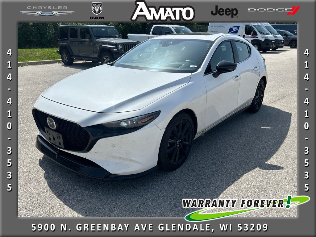 Snowflake White Pearl Mica 2021 Mazda MAZDA3 Hatchback All-Wheel Drive 6-Speed Automatic
