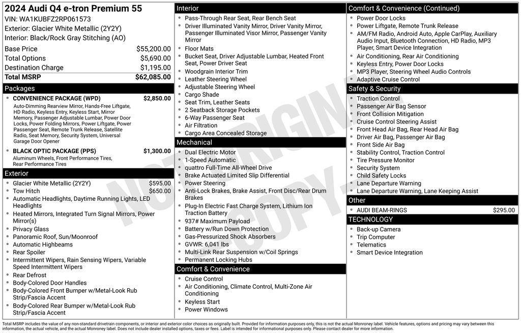 Certified Used 2024 White Audi Premium image 73